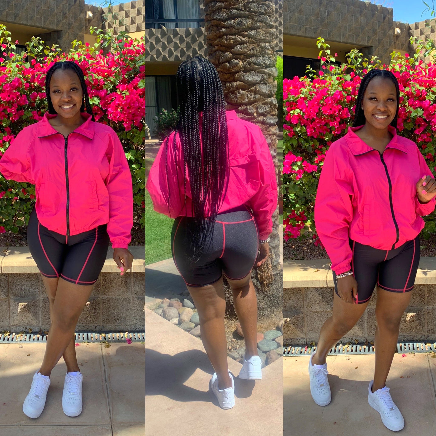 Kylie Windbreaker Set (Pink)