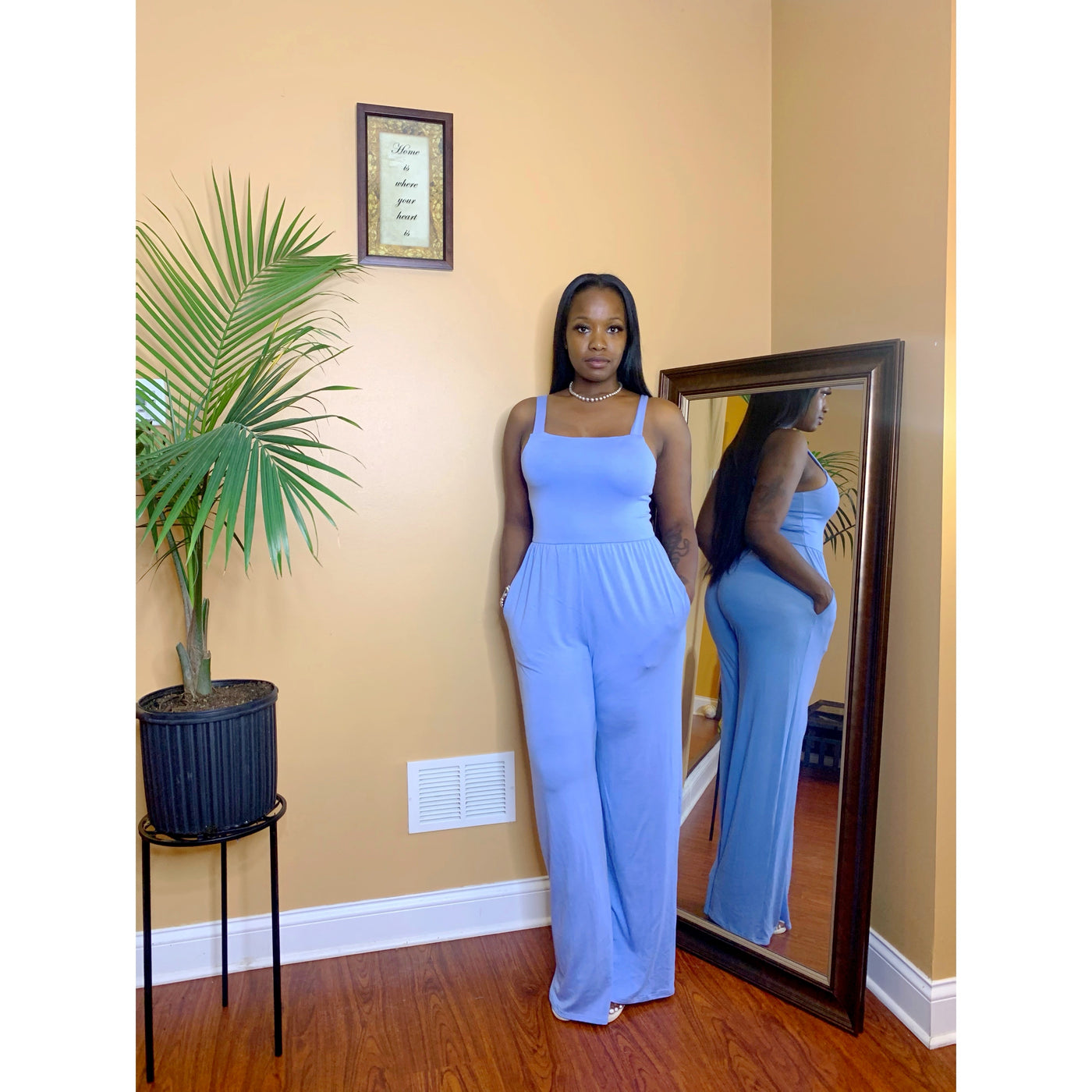 Falling Solid Jumpsuit