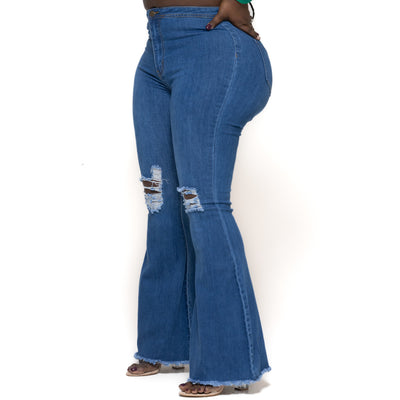 Perfect Fit Bell Bottoms (Indigo) A A