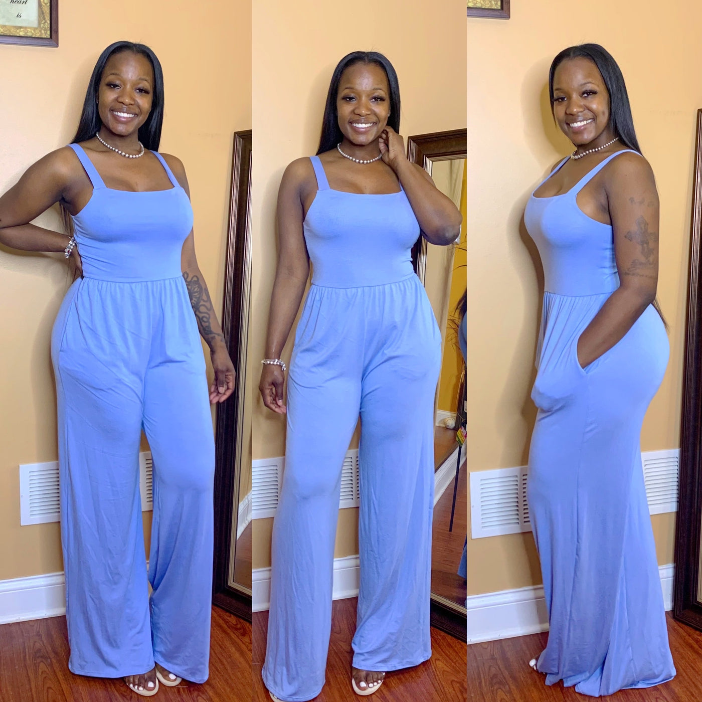 Falling Solid Jumpsuit