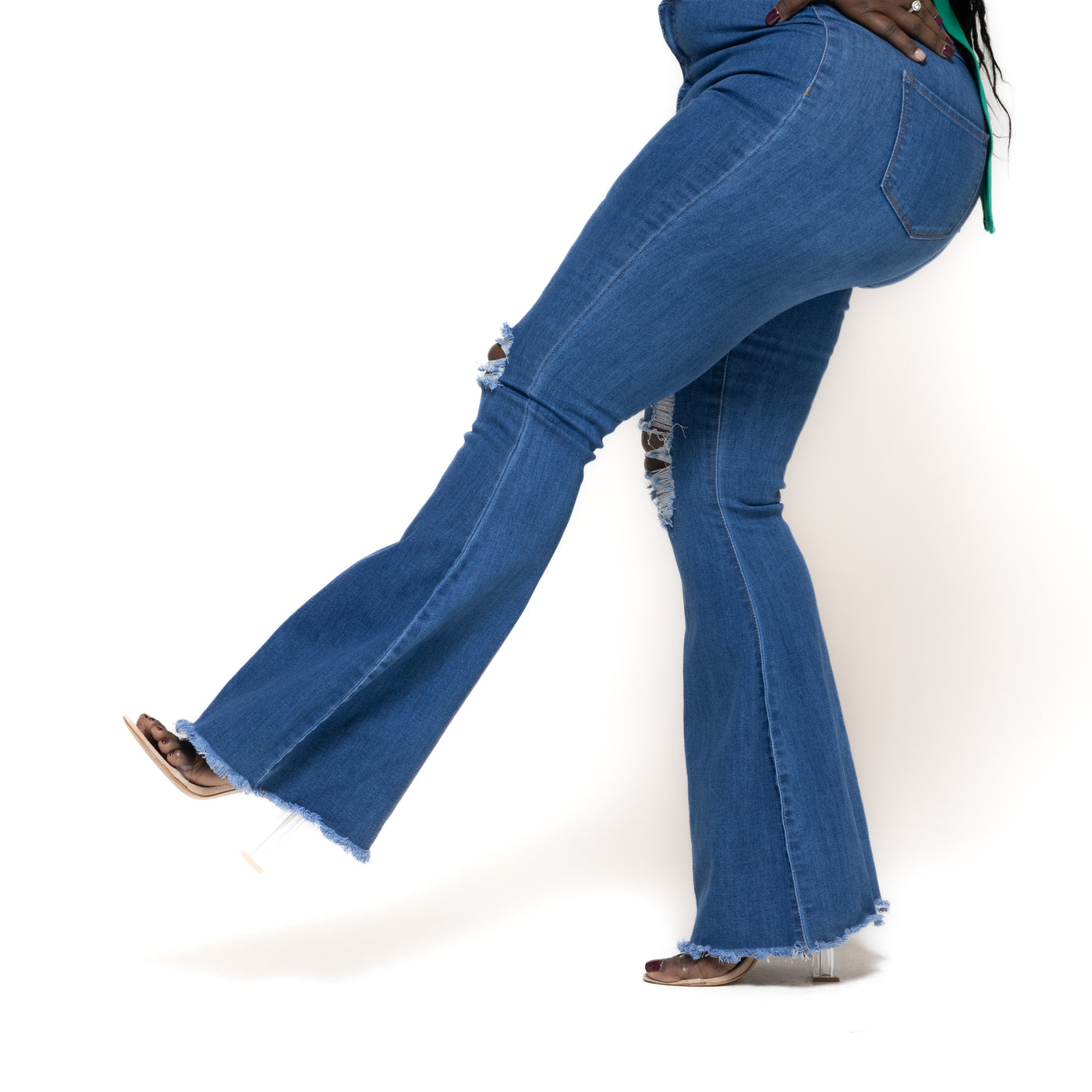 Perfect Fit Bell Bottoms (Indigo) A A